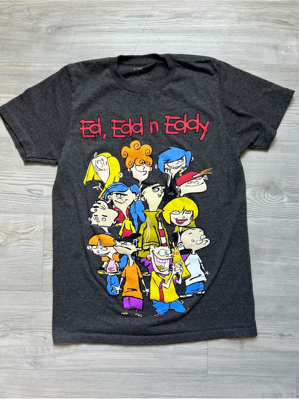 Cartoon Network Ed, Edd n Eddy Graphic Tee - Black with Multicolor Print